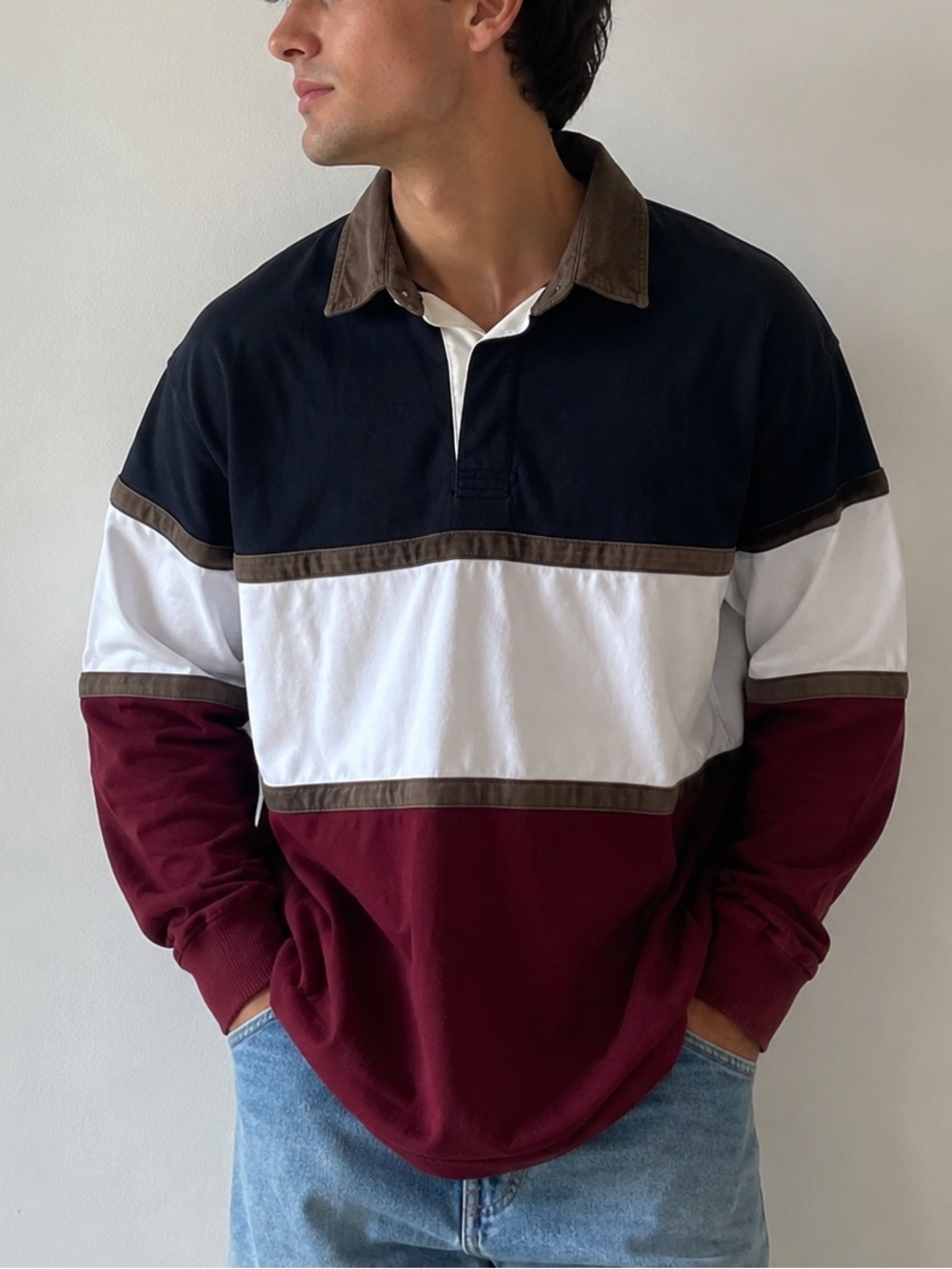 NWT Abercrombie & Fitch Oversized Rugby Polo XS
